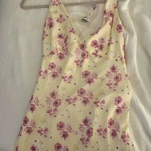 Princess Polly Floral Dress-Yellow